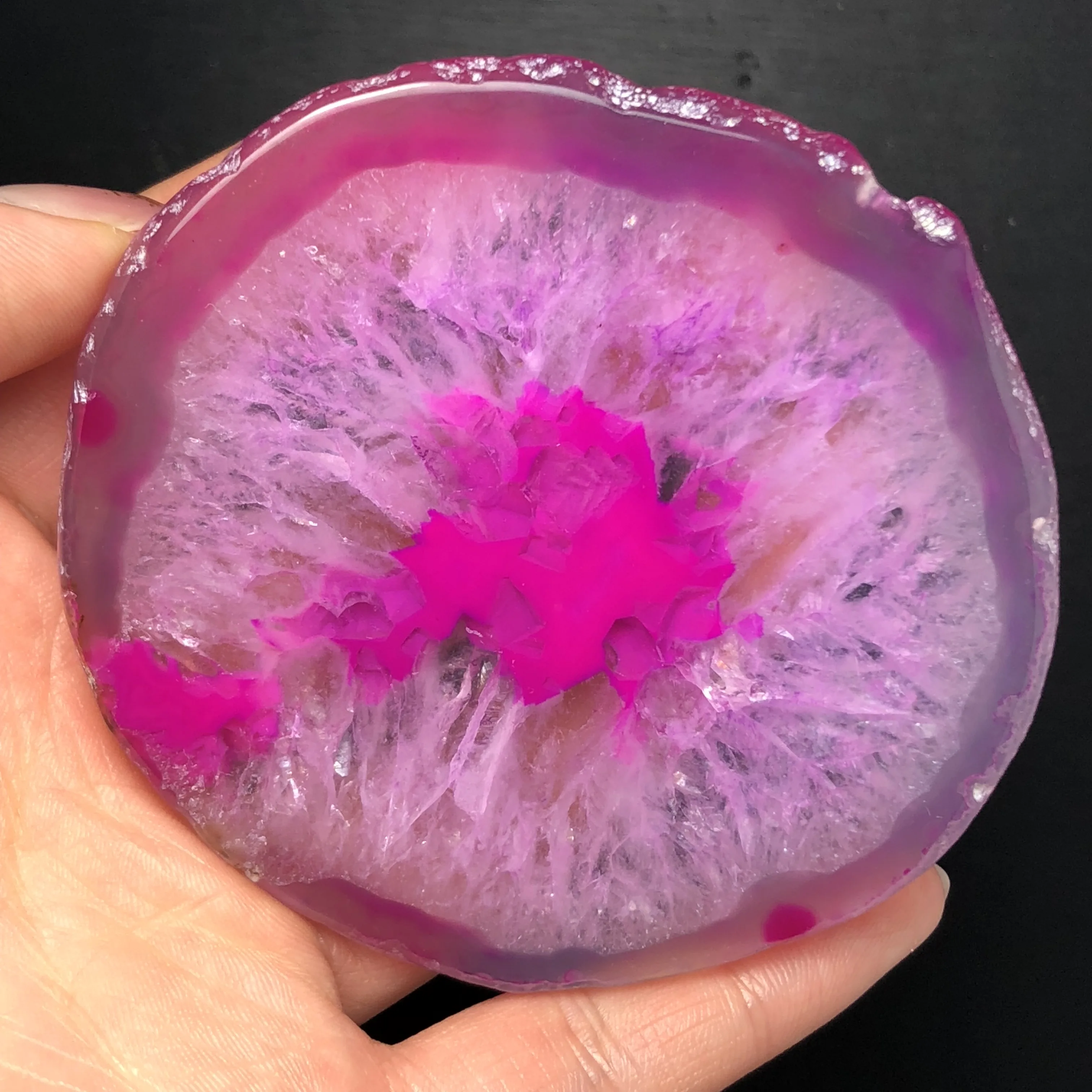 Красивая роза красный Агат кусочек кварца Geode нерегулярные подставки для напитков подарок полированный минеральный украшение дома