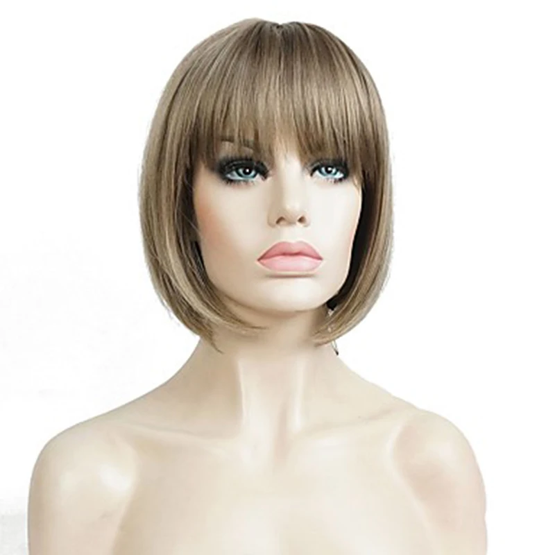 HAIRJOY  2 Colors Purple Blonde 60cm Long  Straight High Temperature Fiber Synthetic Hair Cosplay Wig