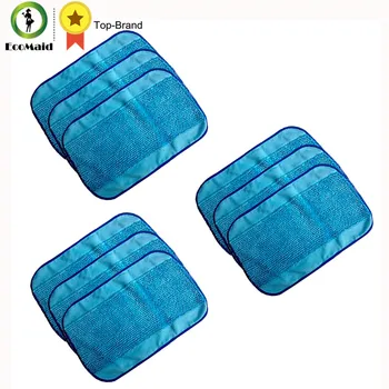 

9pc Wet Microfiber Mopping Cloths Washable&Reusable Mop Pads Fits iRobot Braava 380 380t 320 321 Mint 4200 4205 5200 5200C Robot