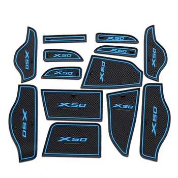 

1set Car Non-Slip Interior cup cushion Door Mat covers For 2011 2012 2013 2014 2015 Lifan X60 X50 Accessories