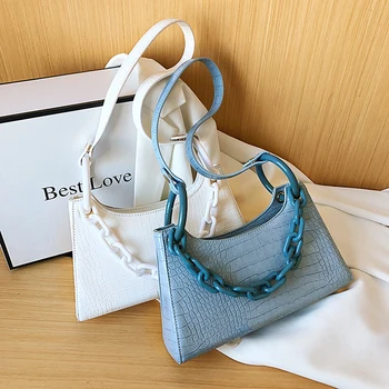 

High Quality Brand Chain PU Leather Crossbody Bags For Women 2020 Elegant Lady Shoulder Handbags Female Travel Cross Body Bag