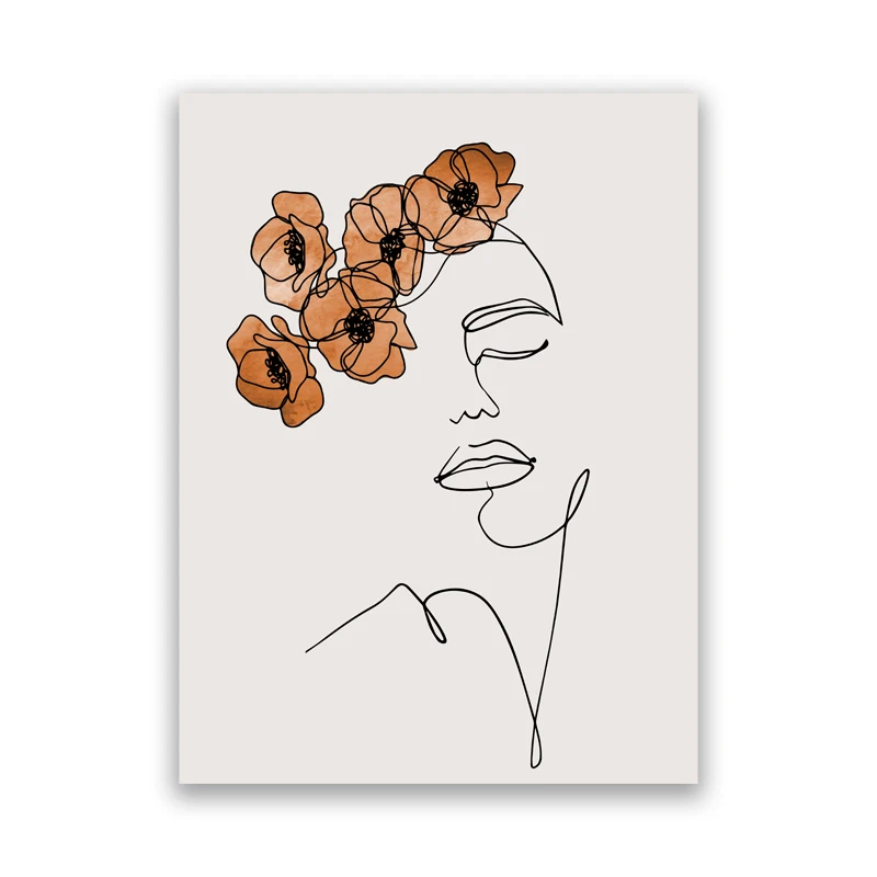 Boho-Beach-Gallery-Wall-Art-Pictures-Sexy-Woman-Line-Abstract-Art-Prints-Rainbow-Sun-Poster-Canvas (5)