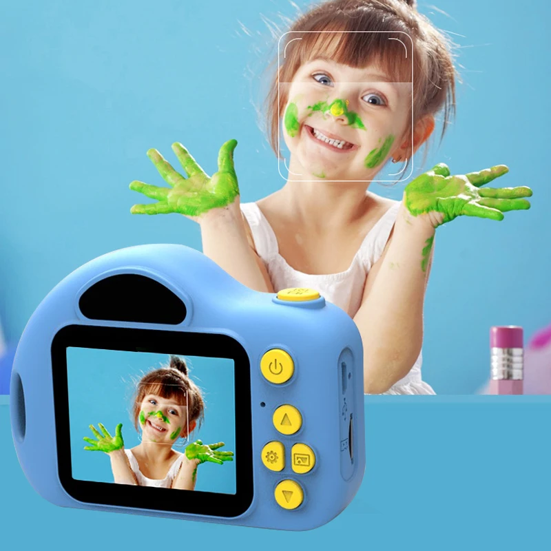 lower price 1080P Full HD Children's portable 3D Cartoon Camera Mini Dual Lens Digital Camera Mini Video Sports