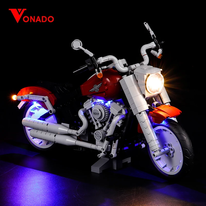 

Vonado LED For LEGO 10269 Creative Variety Series Compatible Harley Motorcycle Lighting Group Building Bricks Block Set Toy Gift