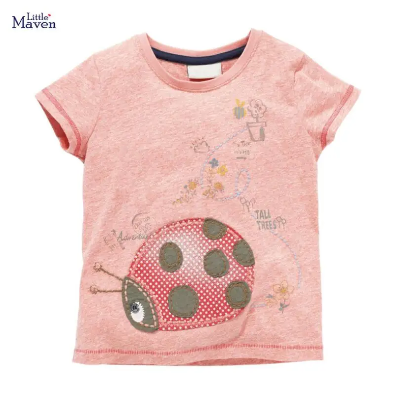 Little maven/Детская летняя одежда для маленьких девочек 2020 г. Брендовая хлопковая