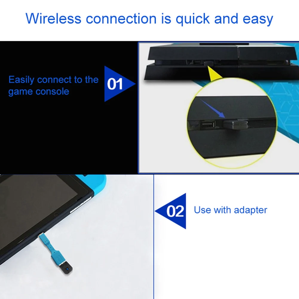 Портативный USB беспроводной Bluetooth адаптер Launcher для PS4s переключатель PC BT гарнитура