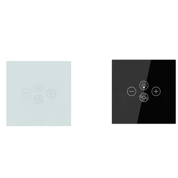 

A+Smart Home Fan Light Switch Fan Speed Switch WiFi Remote Control Fan Light Switch EU Plug