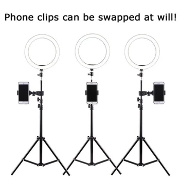 

Ring Fill Light W/Tripod Lighting Stand Photo Sudio Selfie Video Light Lamp Universal Makeup Three-Speed Dimmable Beauty