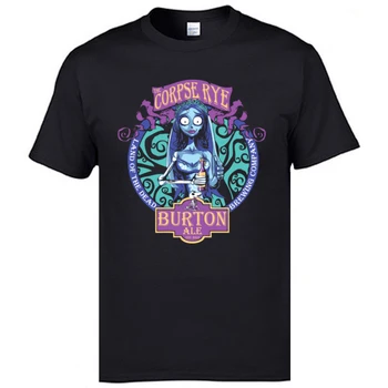

Corpse Bride T-shirts Bride of Frankenstein Printed Tshirt Dia de los Muertos Novelty Design Fashion Tops Tees Cotton Sweatshirt
