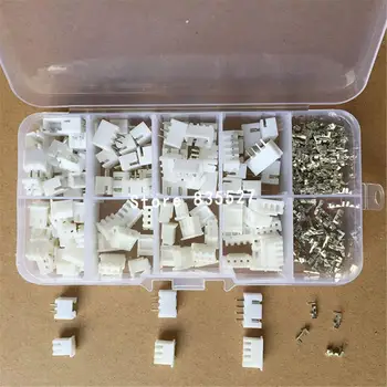 

250pcs JST XH 2.54mm 2pin 3pin 4Pin Terminal Housing Header Wire Connector Pitch Terminal Kit Housing/Pin Header JST Connector