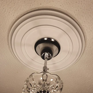 PU Decorative Ceiling Rose Chandelier Ceiling Plate Rosette Pendant Light Base Decor Panel Polyurethane Medallion 6