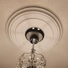 PU Decorative Ceiling Rose Chandelier Ceiling Plate Rosette Pendant Light Base Decor Panel Polyurethane Medallion 6