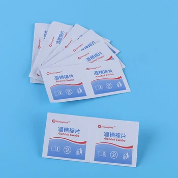 

50Pcs/Box Portable 75% Alcohol Swabs Sterile Wipes Pads Cleaning Wipes Pads