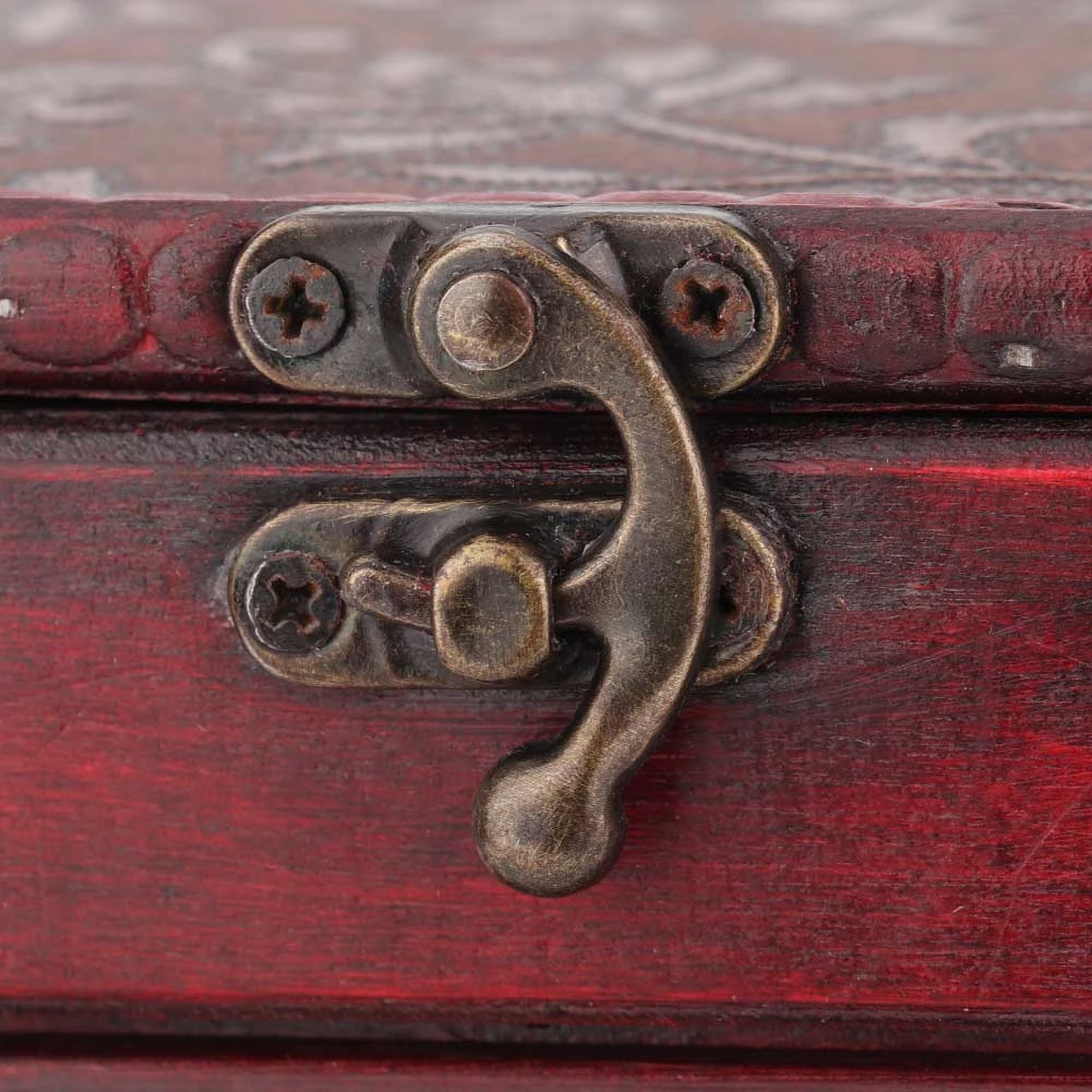 Vintage Wooden Jewelry Boxes Container Rings Earrings Necklace Bracelet Storage Holder with Mirror Drawer Watch Display