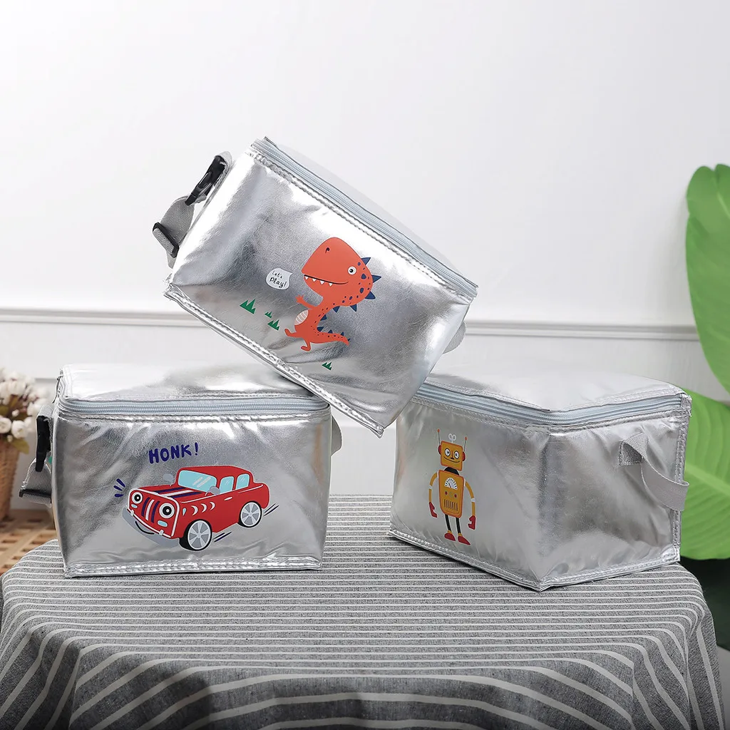 

6L Lunch bag Cartoon print Cooler Insulated Lunch Bag Outdoor Camping Picnic Tote Waterproof Dirt-proof Food Storage Box F1209