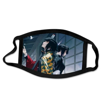 

Children Size Demon Slayer Kimetsu No Yaiba Hashibira Inosuke Cosplay Mask Cotton Half Face Masks Sports Breathable Props