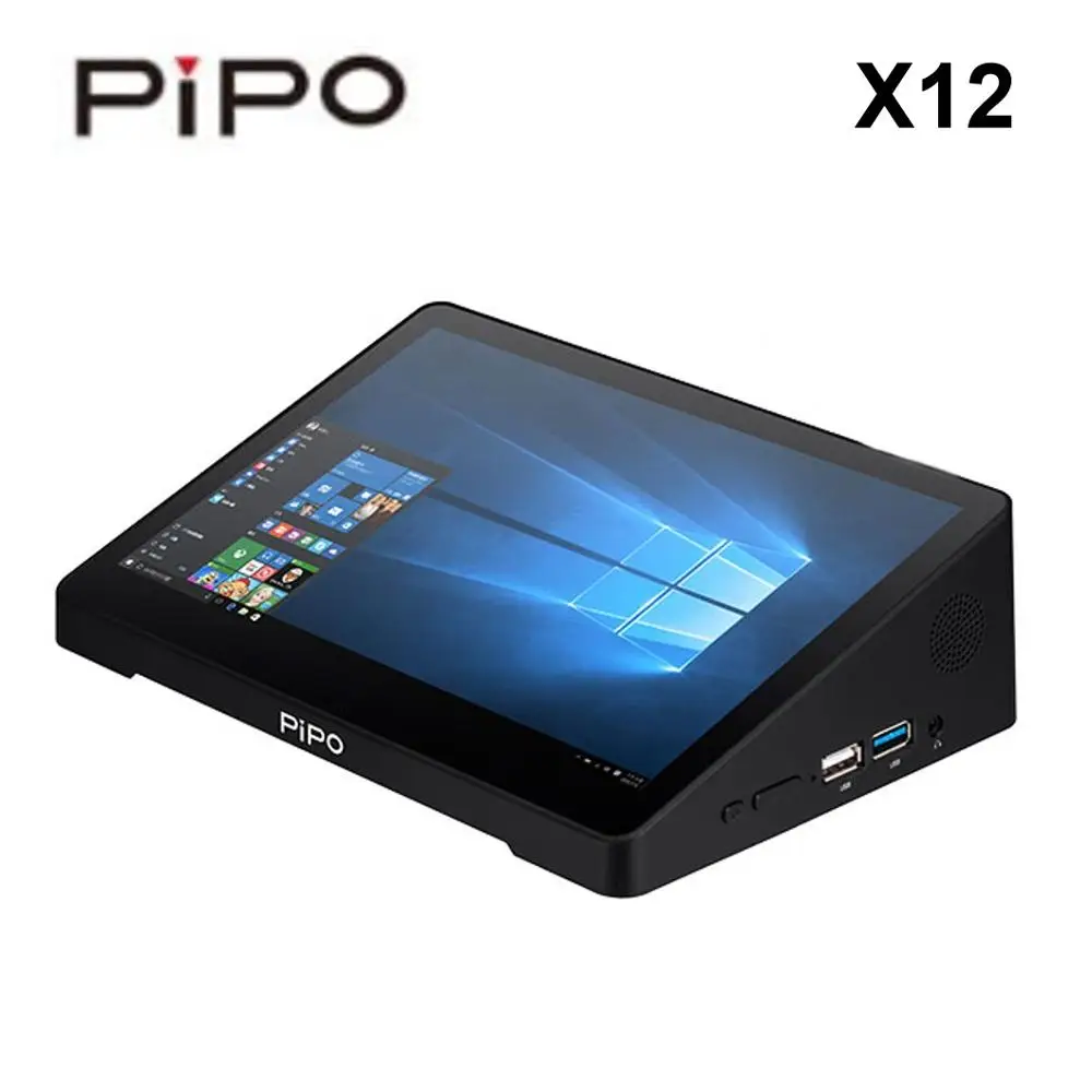 pipo X12 Мини ПК с 10,8 дюймов HD экран ips 1920*1280 Cherry Trail Z8350 Четырехъядерный 4G+ 64G ТВ приставка Bluetooth 4,0 VGA PC