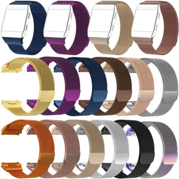 

S/L Size Strap for Fitbit ionic Milanese Split Magnetic Stainless Steel Band Smart Watch Accessories Wristband Replacement Band