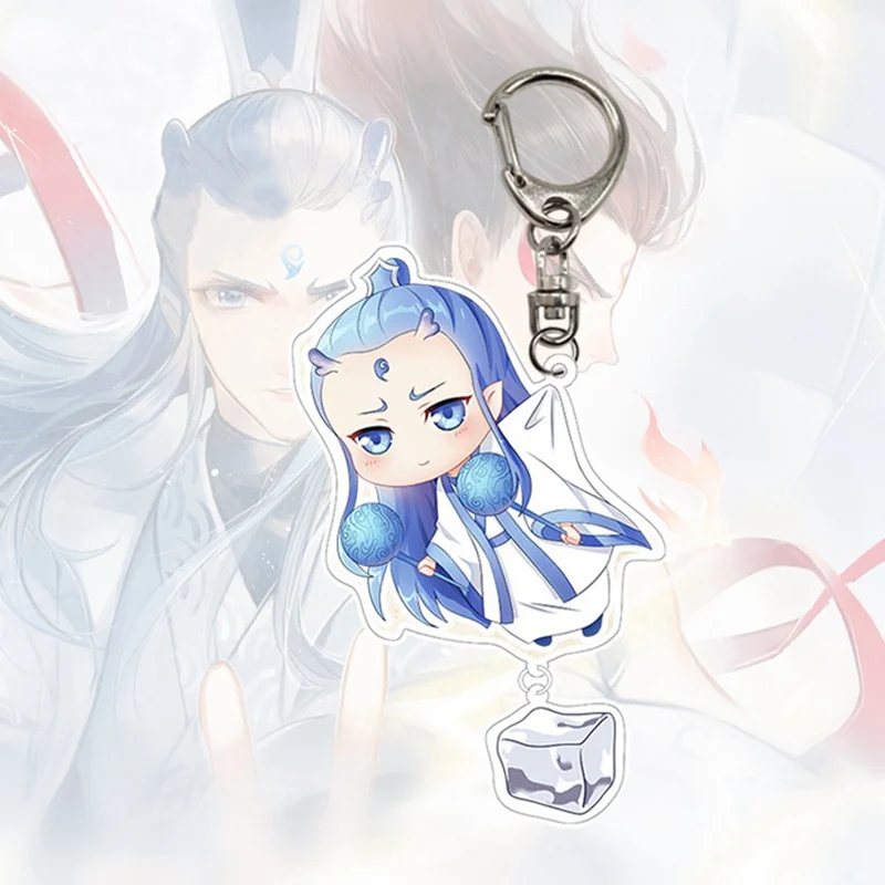 

New Original acrylic character Key Chain magic child nezha aobing keychains animation surrounding gifts keyrings