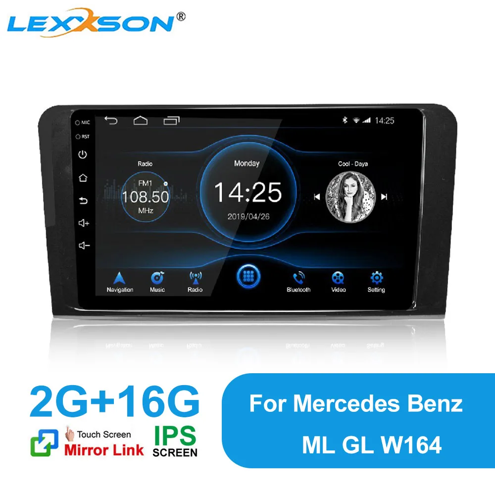 

DSP 2G+16G IPS Screen Android 10.1 Car Radio RDS GPS Navigation Stereo for Mercedes Benz ML GL W164 2005 06 07 08 09 10 11 2012