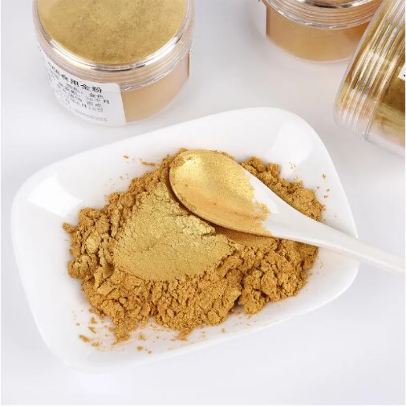 15g Edible Gold Powder Mousse Cake Fondant Macaron Chocolate Glitter Silver Baking Color Decorating Tools | Дом и сад