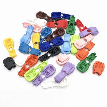 

50Pcs Nylon 9 Colors Zipper Pull Cord Ends Garment Bag Backpack Cord Rope Lock Ends Stopper for Bag Sportswear DIY Accessories