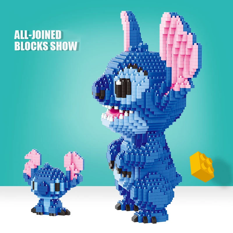 Disney Stitch Building Blocks, Disney Construction Blocks