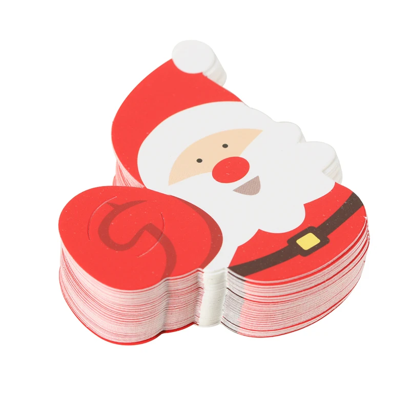 100 шт. Санта Клаус Пингвин леденец на год и Рождество на палочке сахар-хлеб на Рождество вечерние туфли с узором в виде игрушек; рождественские украшения для дома