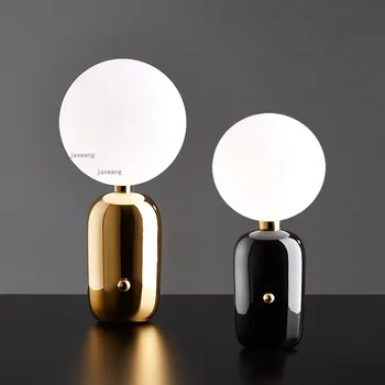 

Home Decor Nordic Simple Copper Table Lamp Modern Beside Lamp Light Fixtures LED Table Lamps for The Bedroom Desk Lamp