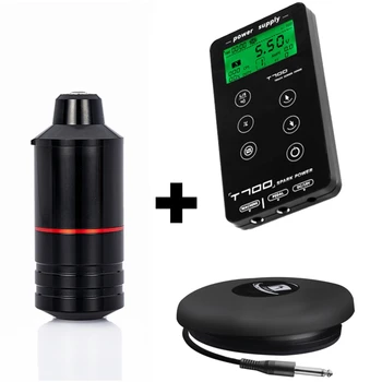 

2020 New Rotary Tattoo Machine Short Pen Strong Quiet Motor WIth T-700 Tattoo Power Supply Tattoo Kit Free Shipping