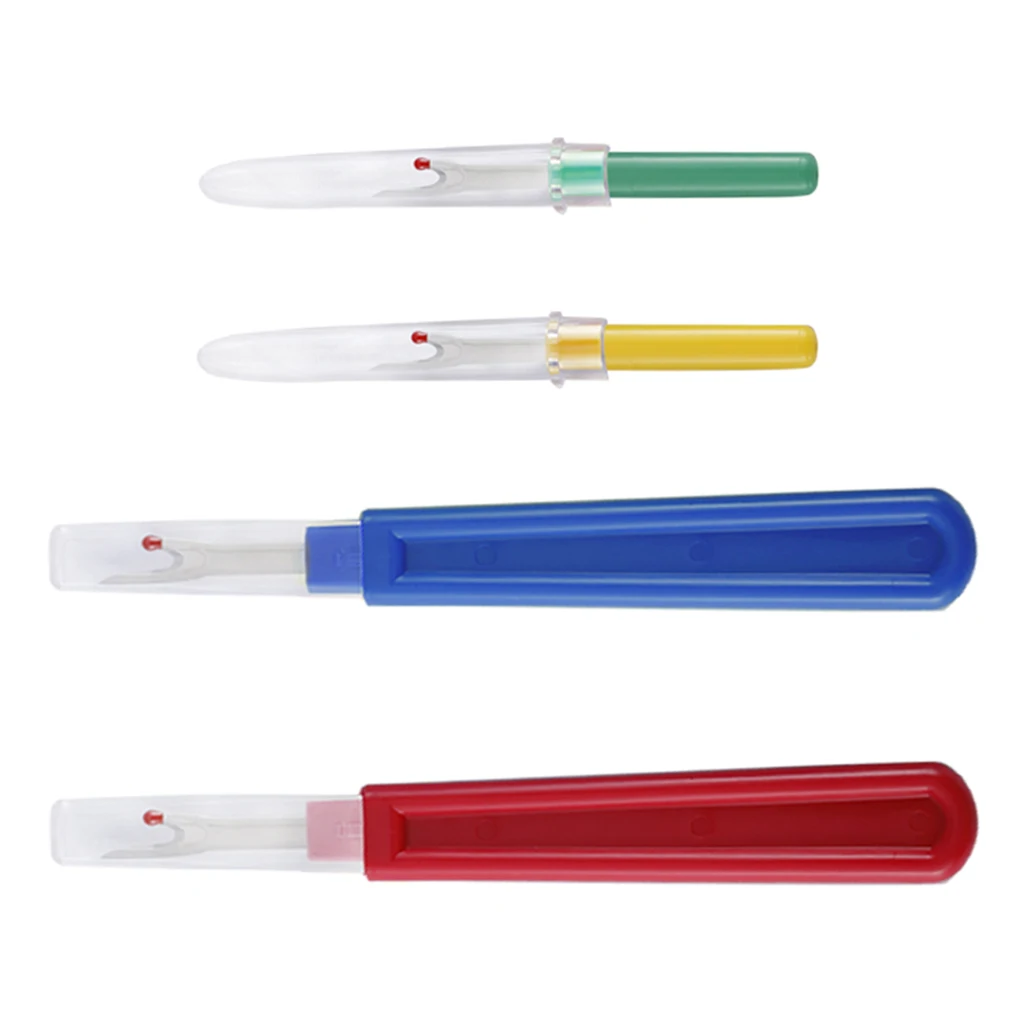 4pcs Large & Small Ripper Seam/Thread Cutter / Stitch Unpicker Useful Sewing Gadget for Cross Stitch Embroidery Accessories