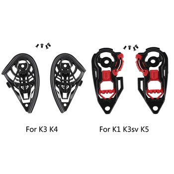 

Durable With Screws Left Right Visor Practical Plate Lens Tool Plastic Motorcycle Helmet Shield Gear Base For K3 K4 K1 K3SV K5