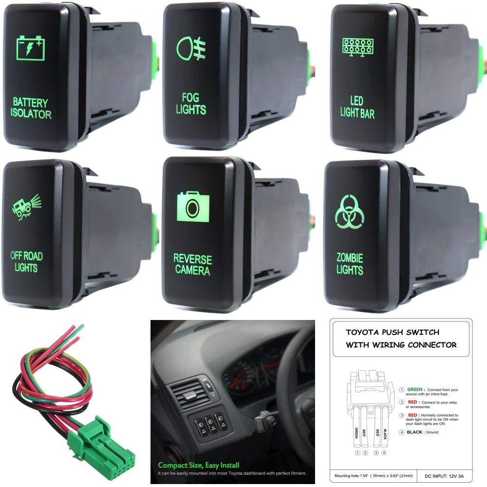 A/C Air Con System Push Button Switch For Toyota RAV4 Tacoma 4Runner Pickup I.1413908356 - Foto 11