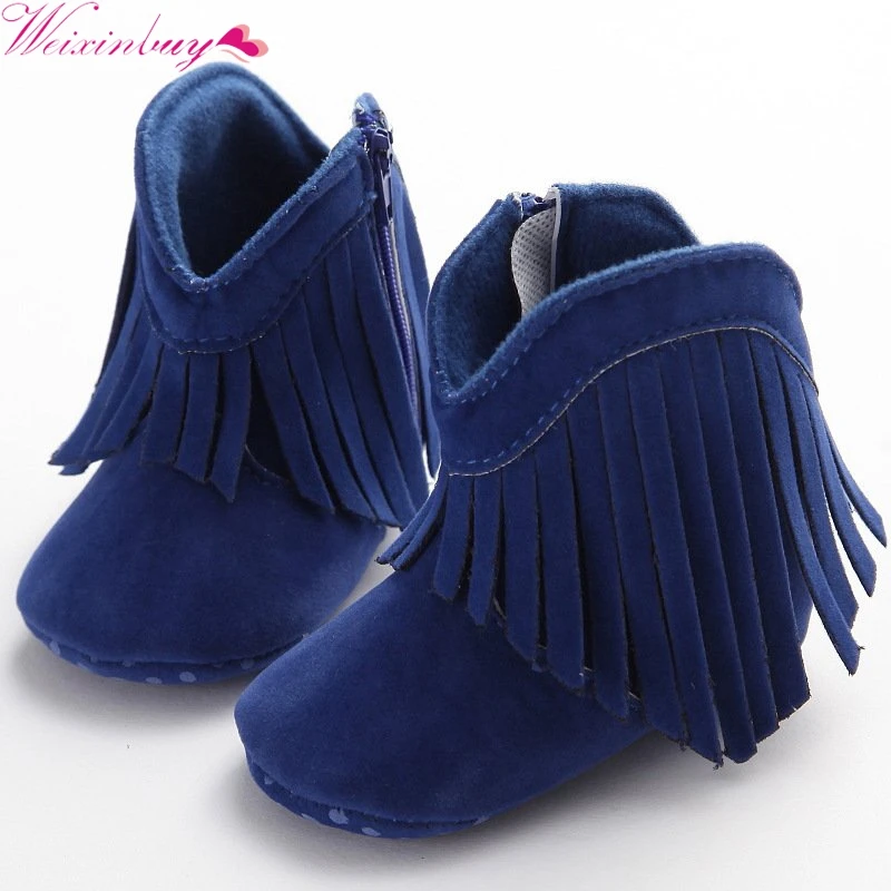 Bebe Moccasin Moccs для новорожденных девочек и мальчиков, Детская прочная обувь с бахромой, Нескользящие ботинки на мягкой подошве для малышей 0-18 месяцев