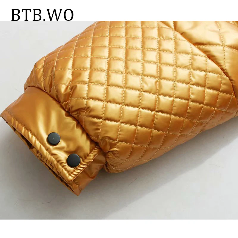 BTB.WO, зимнее модное яркое короткое теплое Женское пальто, куртки, теплые пальто, на молнии, с карманами, модное повседневное женское пальто