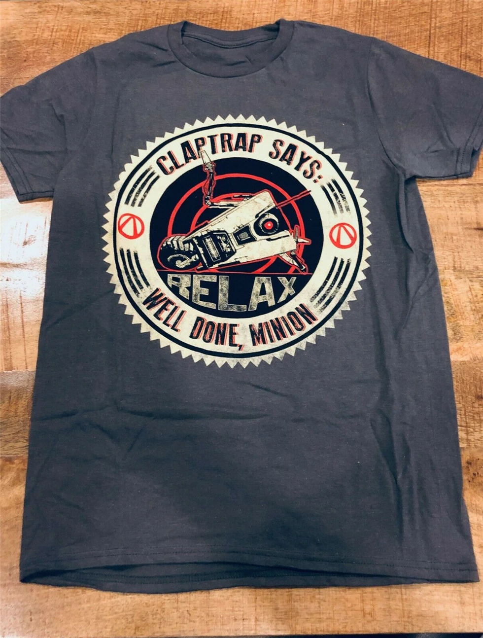 Loot Gaming Crate t-shirt borderland 1 2 3 Claptrap Says Well Done Миньон Релакс новый унисекс Забавные топы