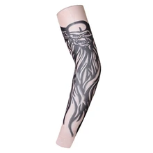 Боди-арт тату рукав Чехол Путешествия Вождение Спорт налокотники анти-УФ шнур