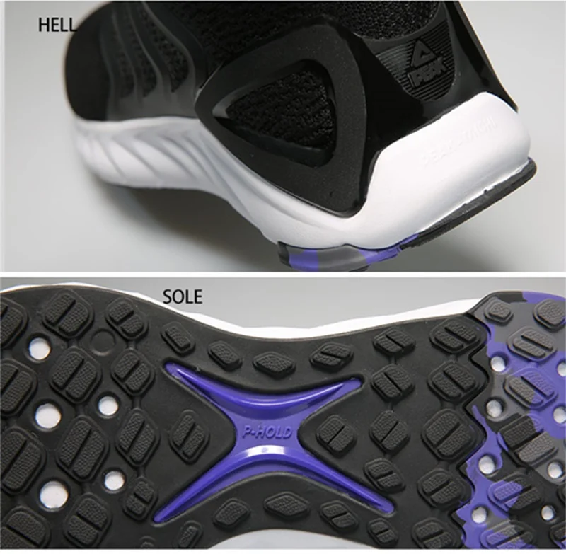 Пик TAICHI-TIANZE мужские кроссовки для бега с подушкой гибкий отражающий кроссовки дышащие легкие спортивные кроссовки беговые кроссовки