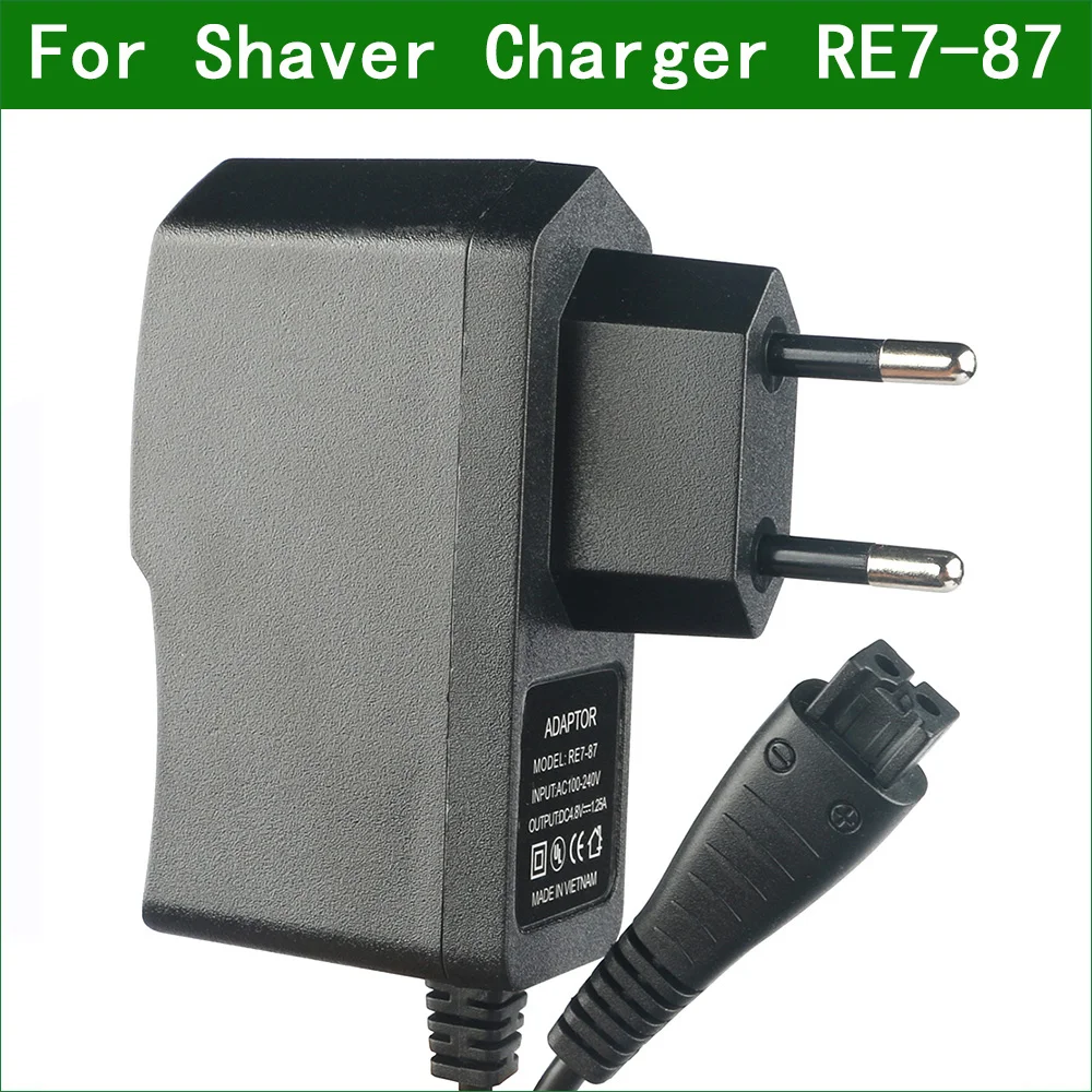 4.8V 1.25A 2-Prong EU Wall Plug AC Power Adapter Charger for Panasonic Electric Shaver ES-RT36 ES-RT40 ES-RT46 ES-RT47 ES-RT64 |