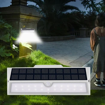 

Solar Outdoor Light Remote Control Motion Sensor Street Lamp Garden Fof Decoration 33 Led Built in Battery Sunlight Waterproof