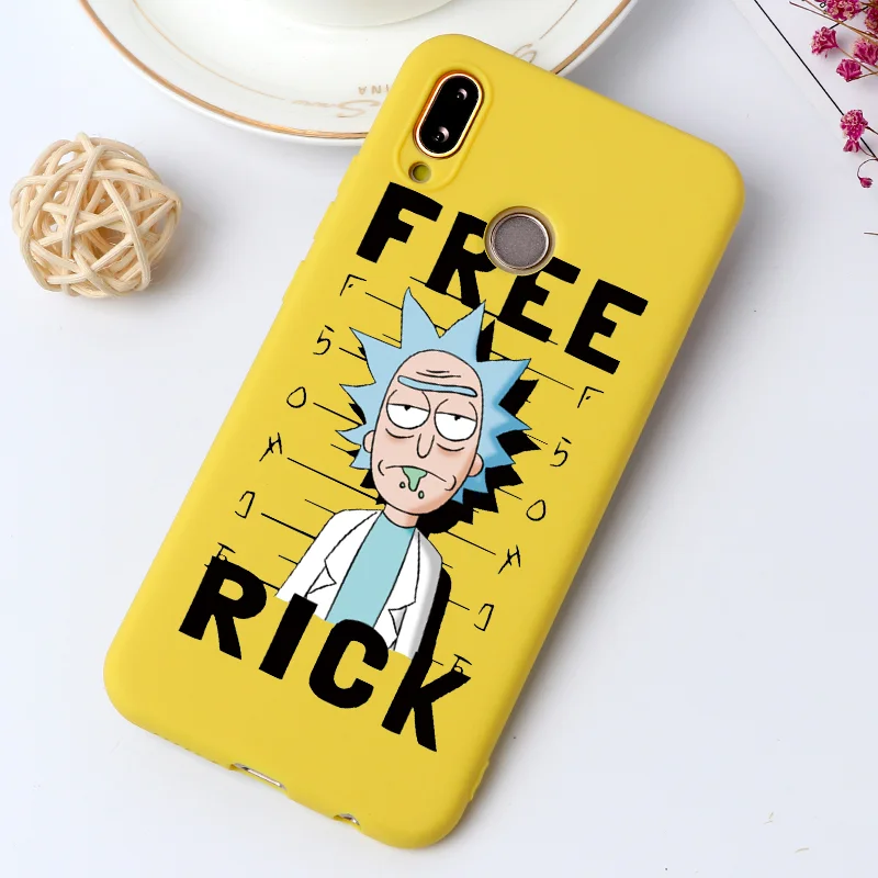 0rfree Желтый матовый чехол Rick And marty для TPU huawei P30 Pro P20 Lite mate 20 Pro P9 P10 10 P Smart Nova 5 Pro 4 3i 3 мягкий чехол - Цвет: 0rfree