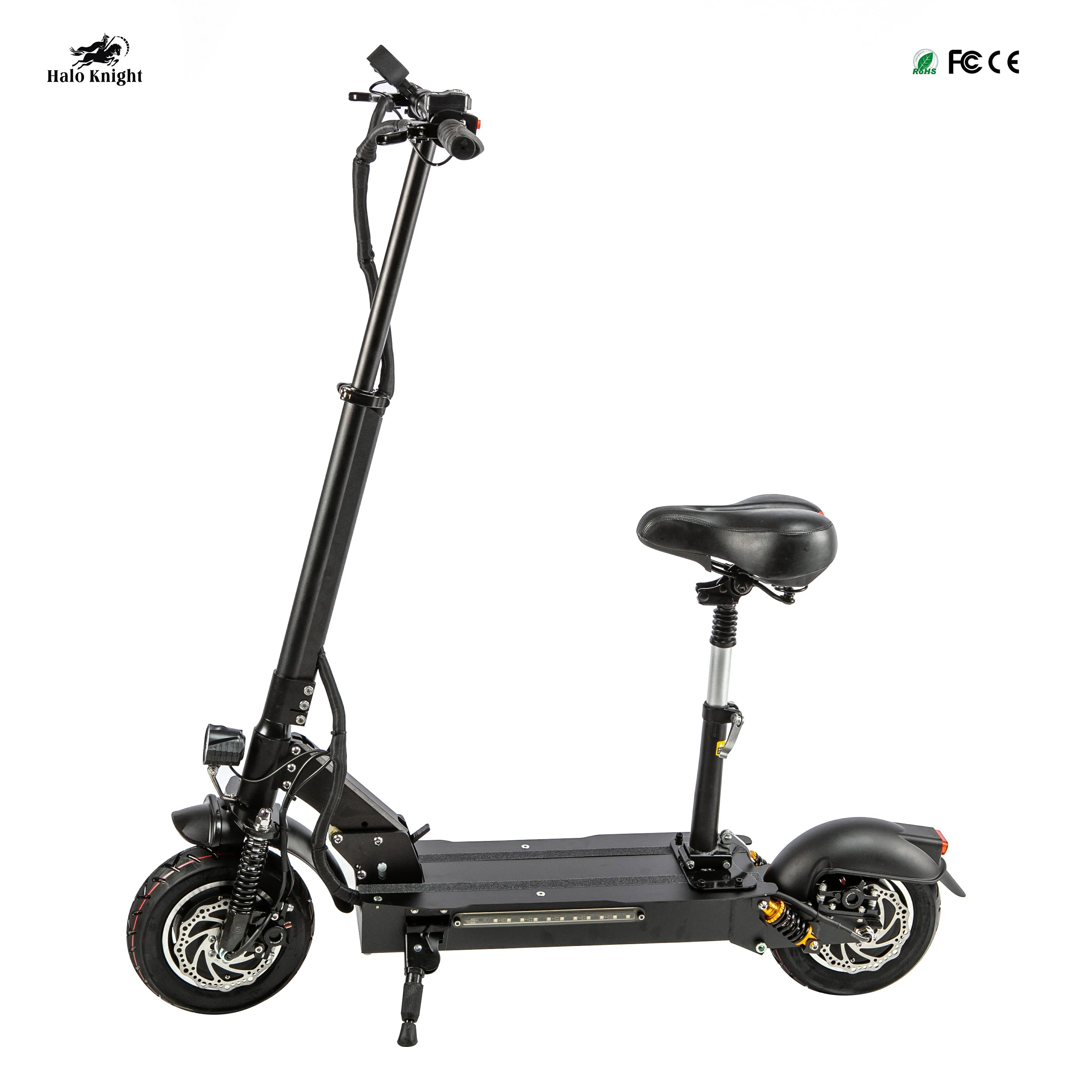 

Halo Knight T102 10inch Dual Motors Adult Scooter Electric 48V 2400W E Scooter Folable Electric Scooter