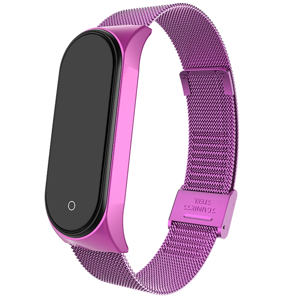 Ремешок для Xiaomi mi Band 3 4 металлический браслет из нержавеющей стали сменный ремешок для mi Band 4 3 ремешок умные часы браслет аксессуары