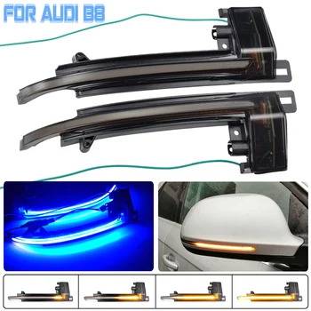 

For Audi A4 A5 B8.5 B8 RS3 A3 8P S5 RS4 A6 Q3 A8 8K Dynamic Repeater Side Mirror Indicator Blinker Flowing LED Turn Signal Light