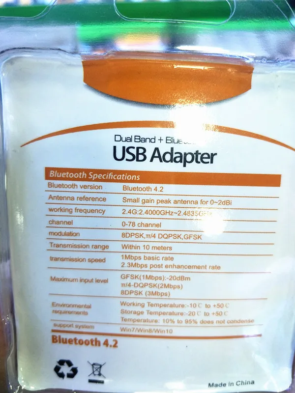 BT AC6000 USB WiFi Bluetooth адаптер 600 Мбит/с двухдиапазонный 2,4/5 ГГц Беспроводной внешний приемник Мини WiFi ключ для ПК/ноутбука