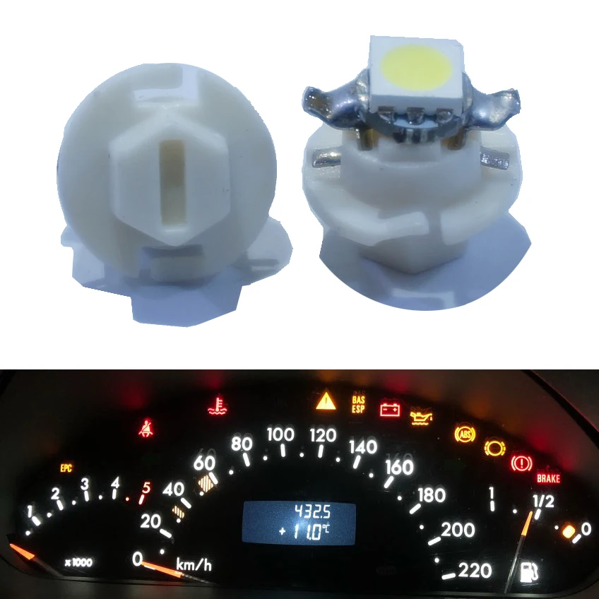 ȭƮ LED ڵ   г   ڵ   , DC 12V, B8.4 B8.4D B8.5 B8.5D T5 5050 1SMD, Ʈ 10 