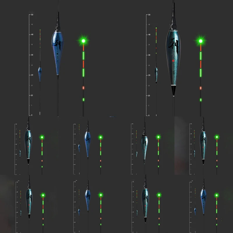 Поплавок для рыбалки светодиодный Электрический поплавок глубоководная ловля на поплавочную удочку снасти светящийся электронный поплавок Ночная Рыболовная Снасть