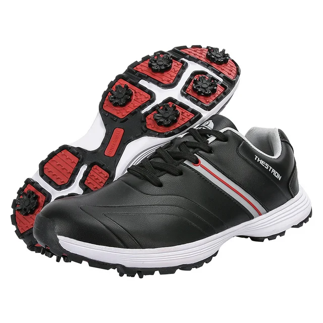 Waterproof Men Golf Shoes Professional Lightweight Golfer Footwear Outdoor Golfing Sport Trainers Athletic Sneakers Brand Black-1