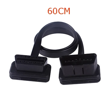 OBD2 автомобильные аксессуары кабель 30 см 60 см 1 м 16 Pin кабель удлинитель сплиттер Мужской к двойной Женский Y OBD 16 Pin кабель 1-2 OBD разъем - Цвет: Красный