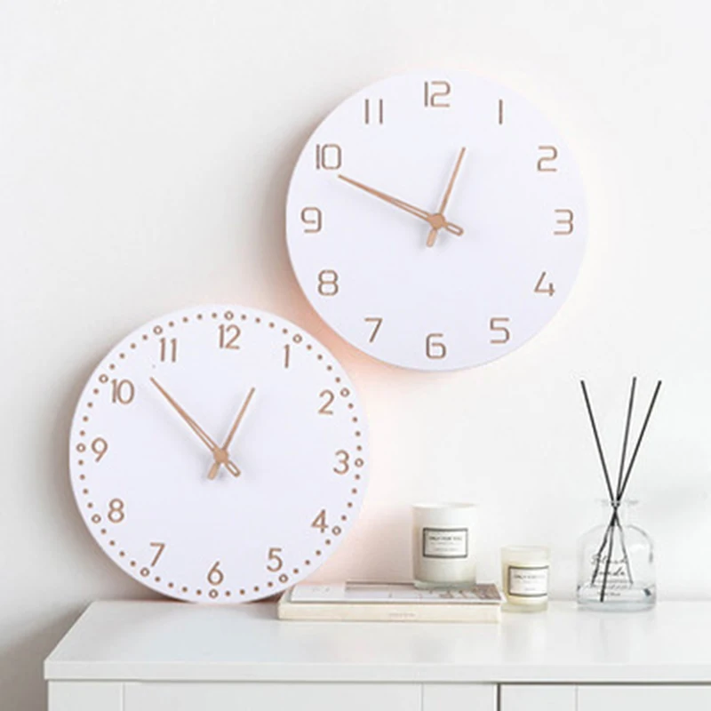 Скандинавские 3D деревянные большие настенные часы современный дизайн домашний